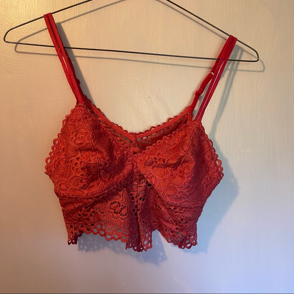 Aerie pink lace bralette
